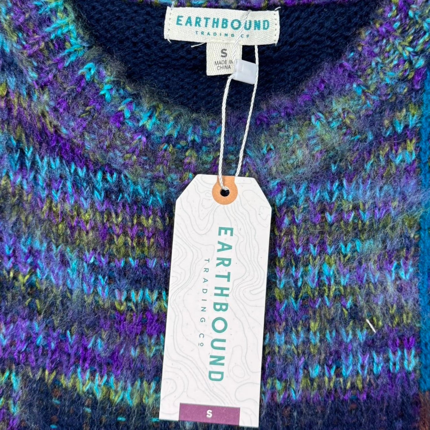 VINTAGE Y2K BNWT EARTHBOUND BRANDED MOHAIR SWEATER: