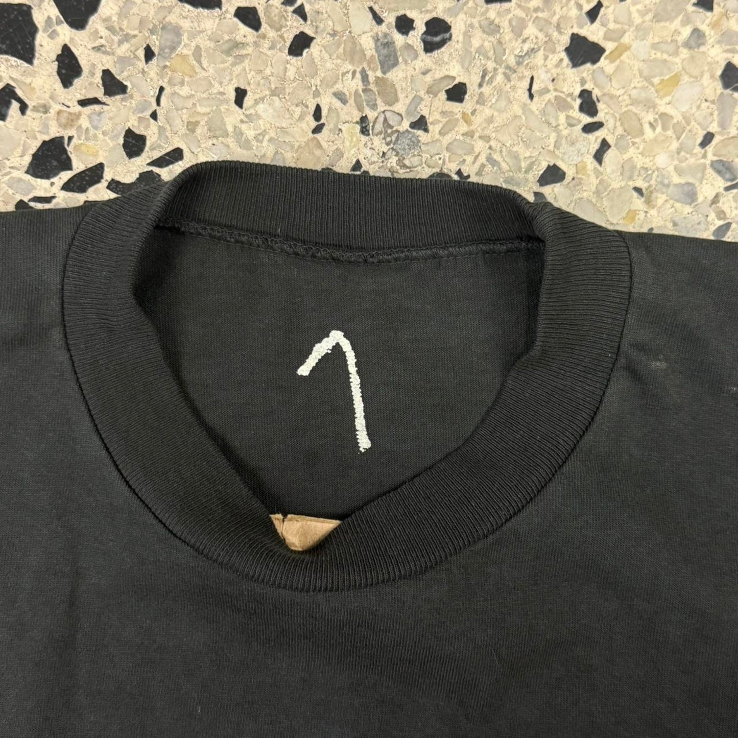 YZY X GOSHA RUBCHINSKIY VULTURES CUT AND SEW ONE 1 TEE: