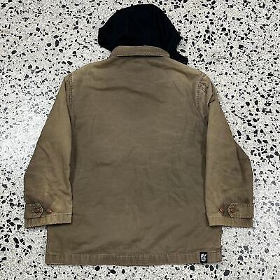 VINTAGE Y2K LOST INDUSTRIES MILITARY TYPE JACKET W/ HOOD: