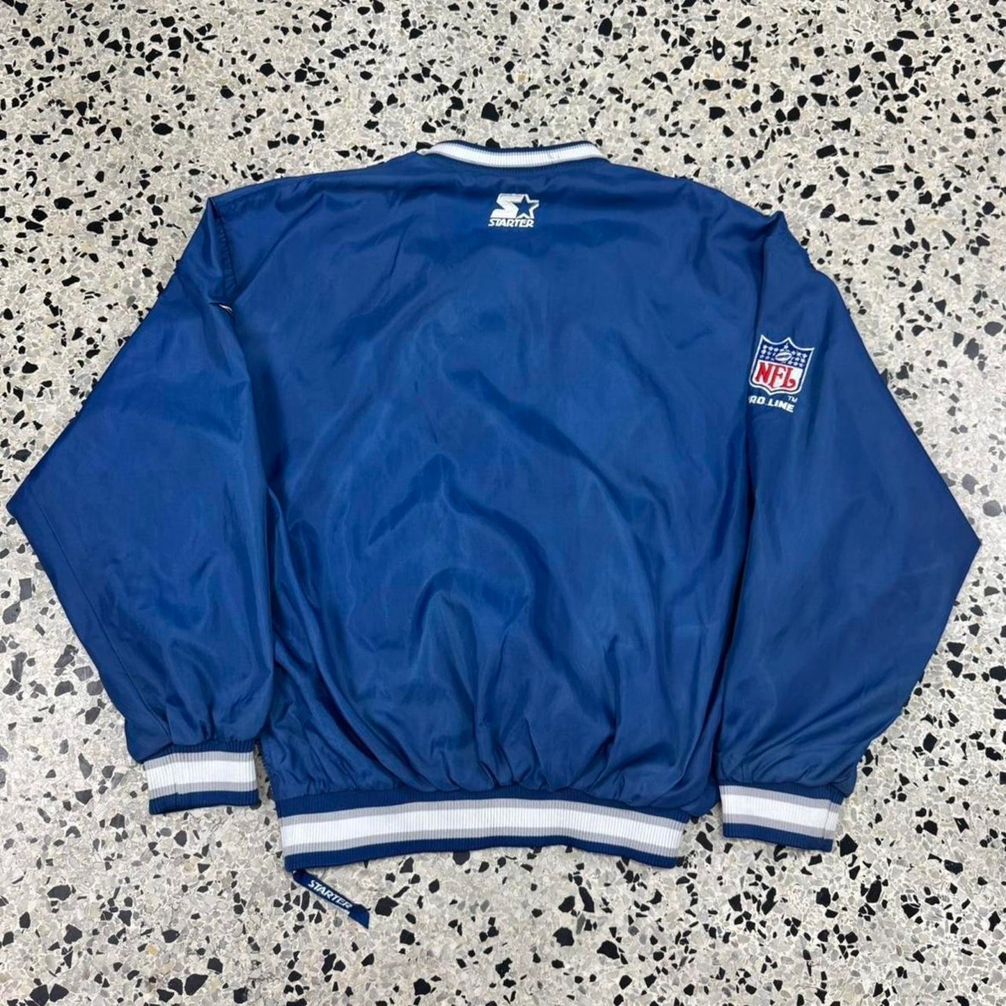 VINTAGE 90S NFL PRO LINE BY STARTER COWBOYS V-NECK SWEATSHIRT: