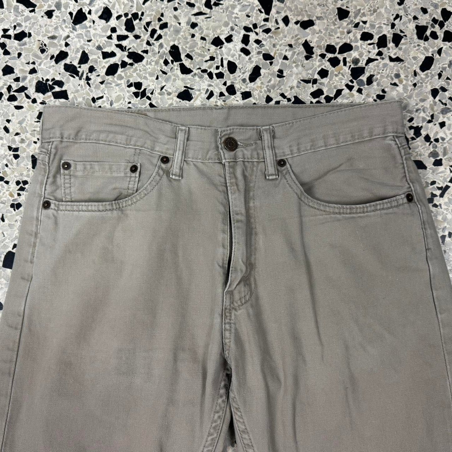 VINTAGE Y2K LEVIS 505 TAN BEIGE KHAKI DENIM JEANS: