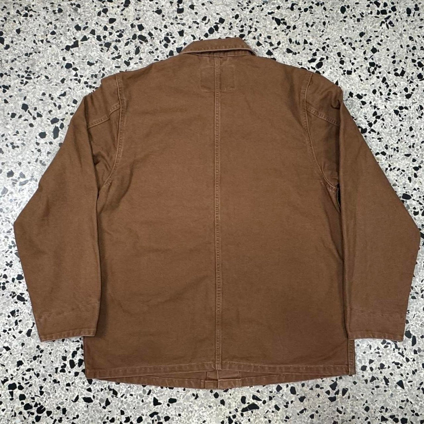 VINTAGE Y2K LEVIS TAN KHAKI CHORE WORK JACKET: