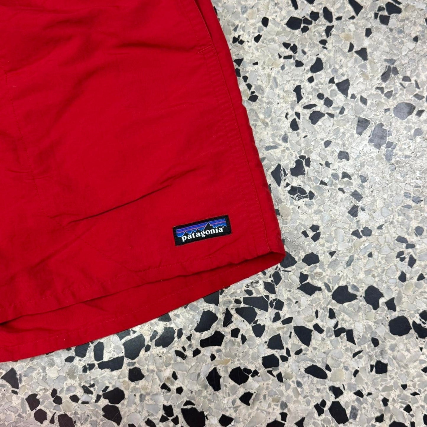 PATAGONIA 5” INSEAM RED BAGGIES SHORTS: