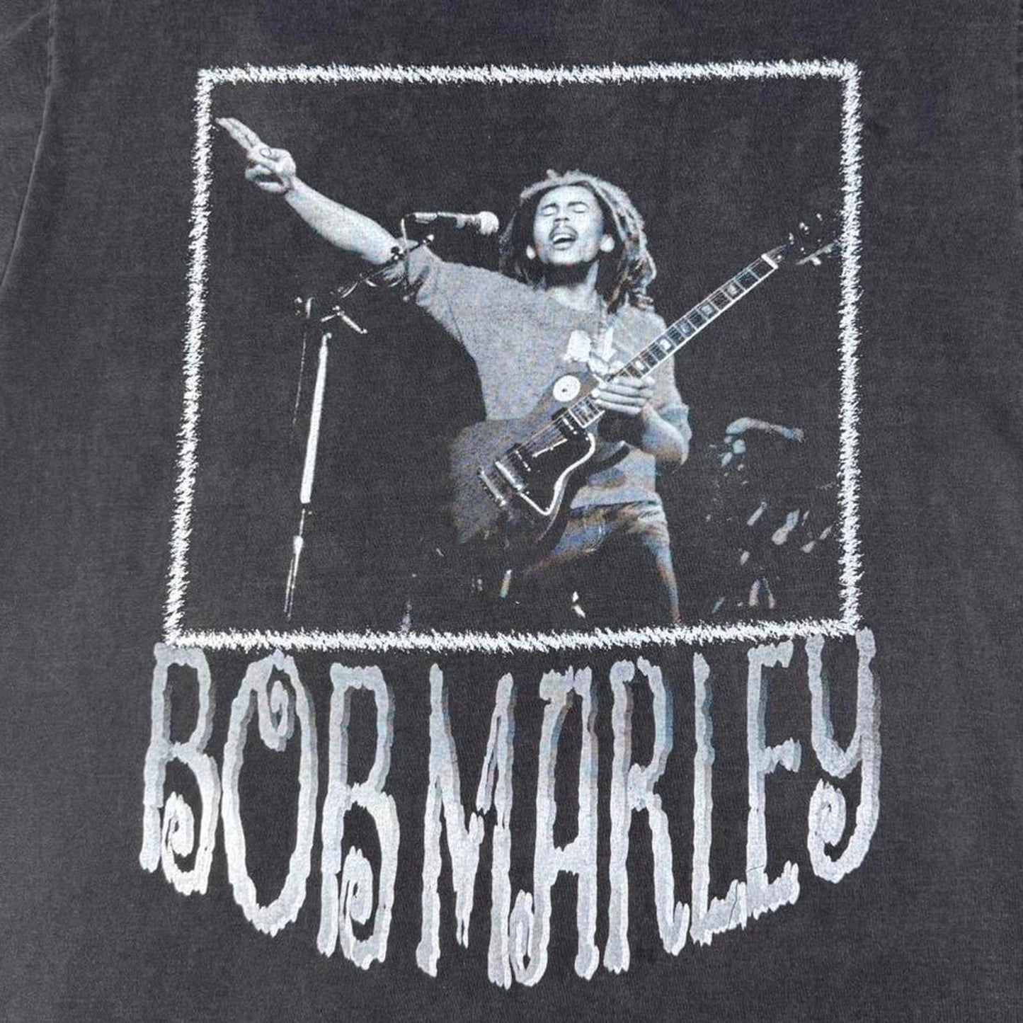 VINTAGE Y2K ZION ORIGINAL RUDE BWOY BOB MARLEY IN CONCERT TEE: