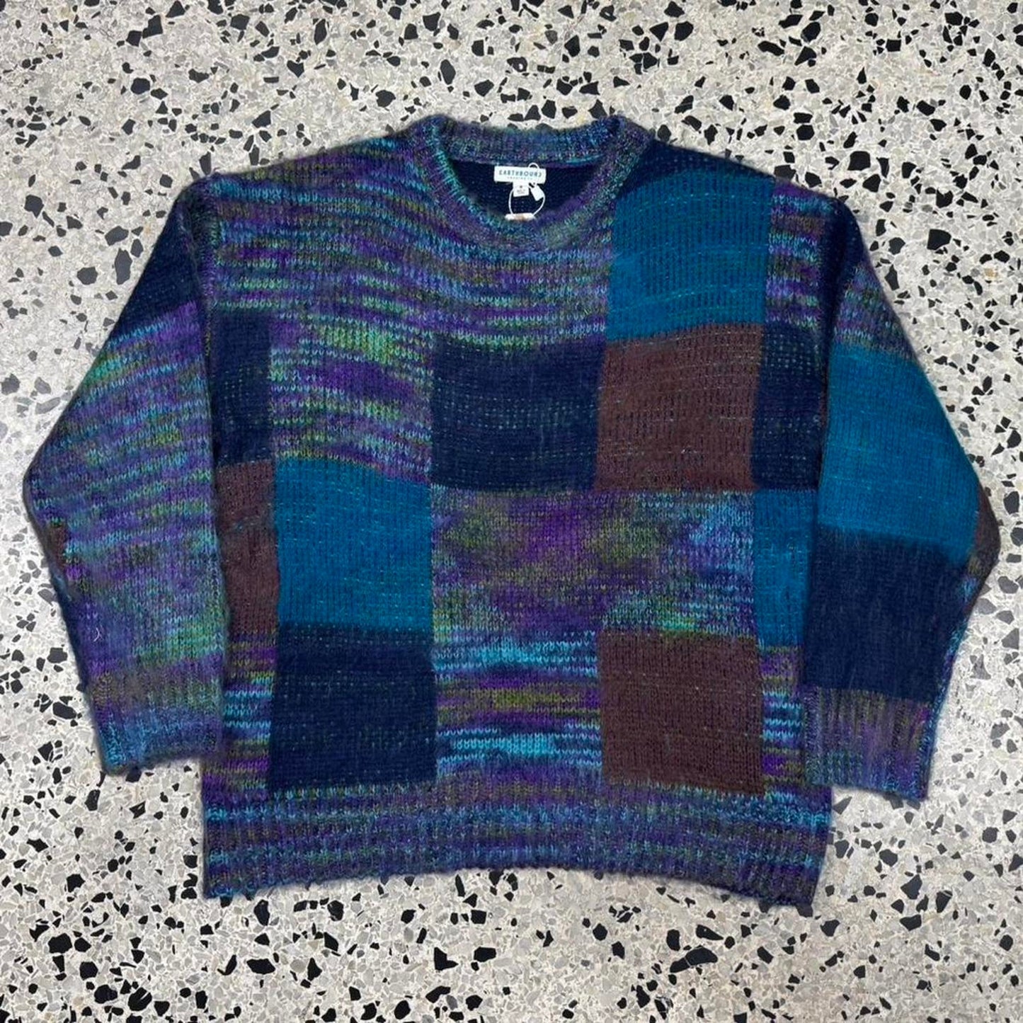 VINTAGE Y2K BNWT EARTHBOUND BRANDED MOHAIR SWEATER: