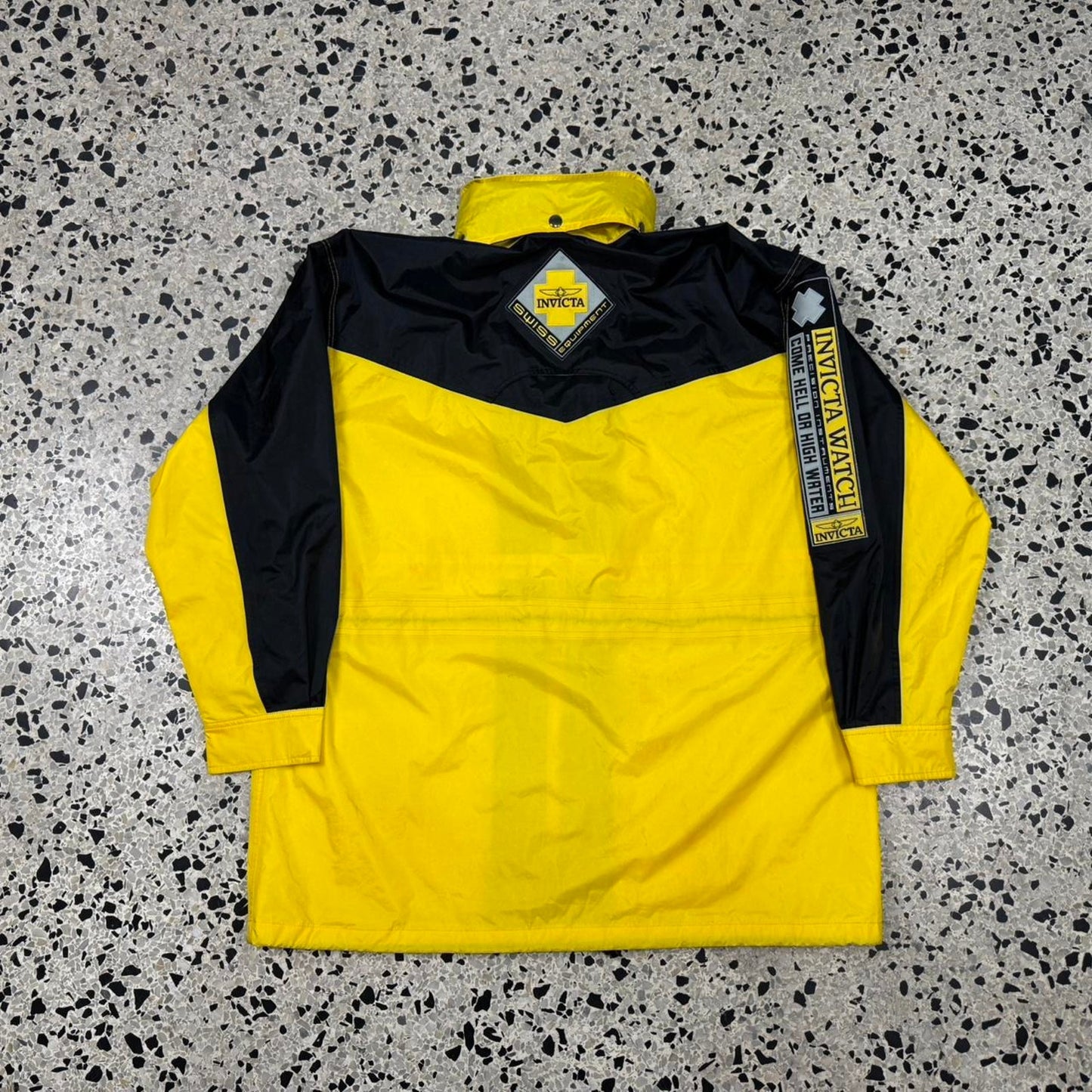 VINTAGE Y2K INVICTA EXTREME GEAR SAILING HEAVYWEIGHT WINDBREAKER RAIN JACKET: