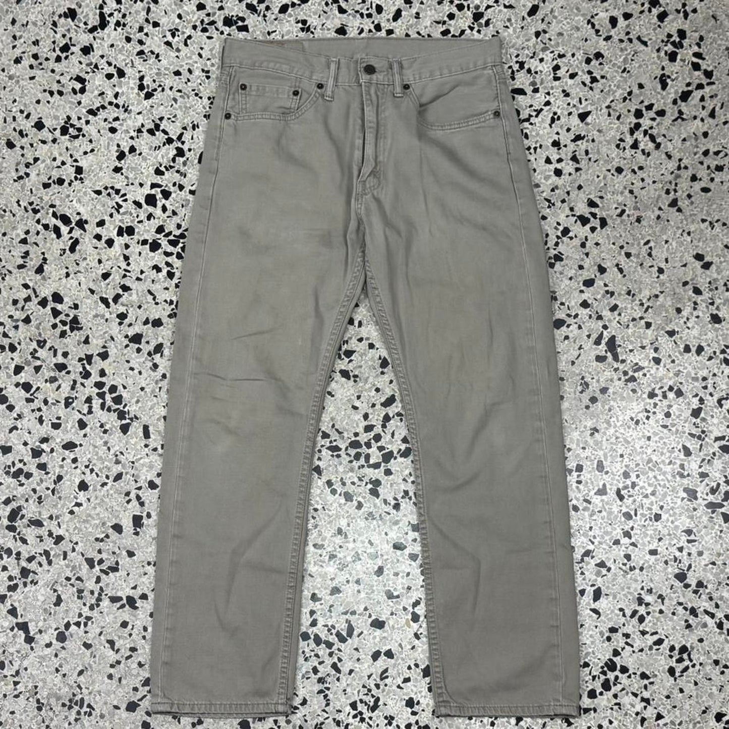 VINTAGE Y2K LEVIS 505 TAN BEIGE KHAKI DENIM JEANS:
