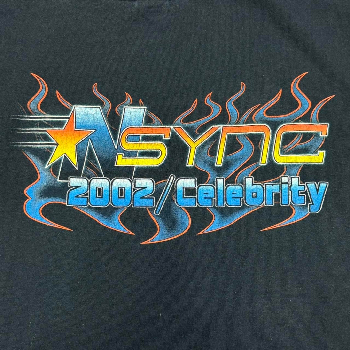 VINTAGE Y2K NSYNC 2002 CELEBRITY TOUR MERCH TEE: