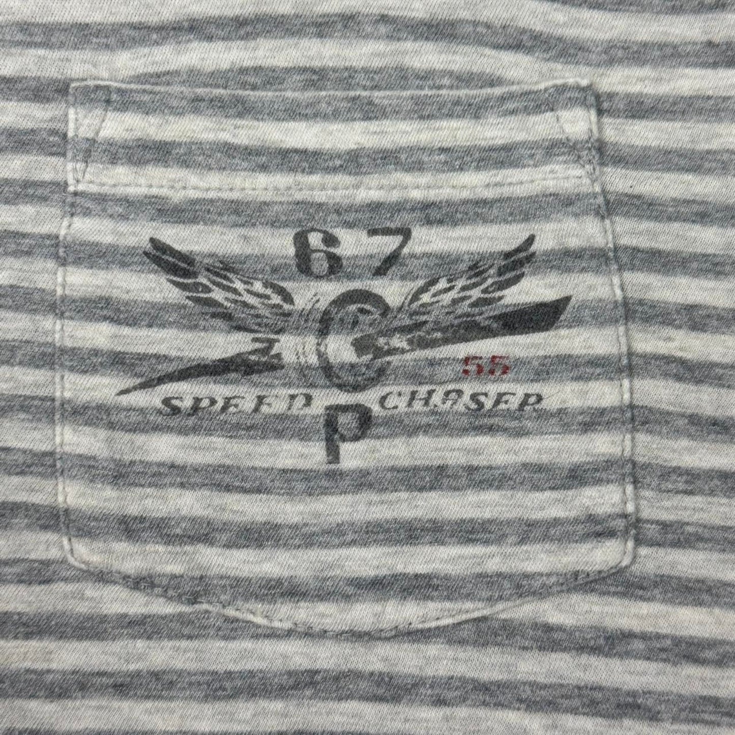 VINTAGE Y2K POLO RALPH LAUREN AND CO REVERSIBLE STRIPED POCKET TEE: