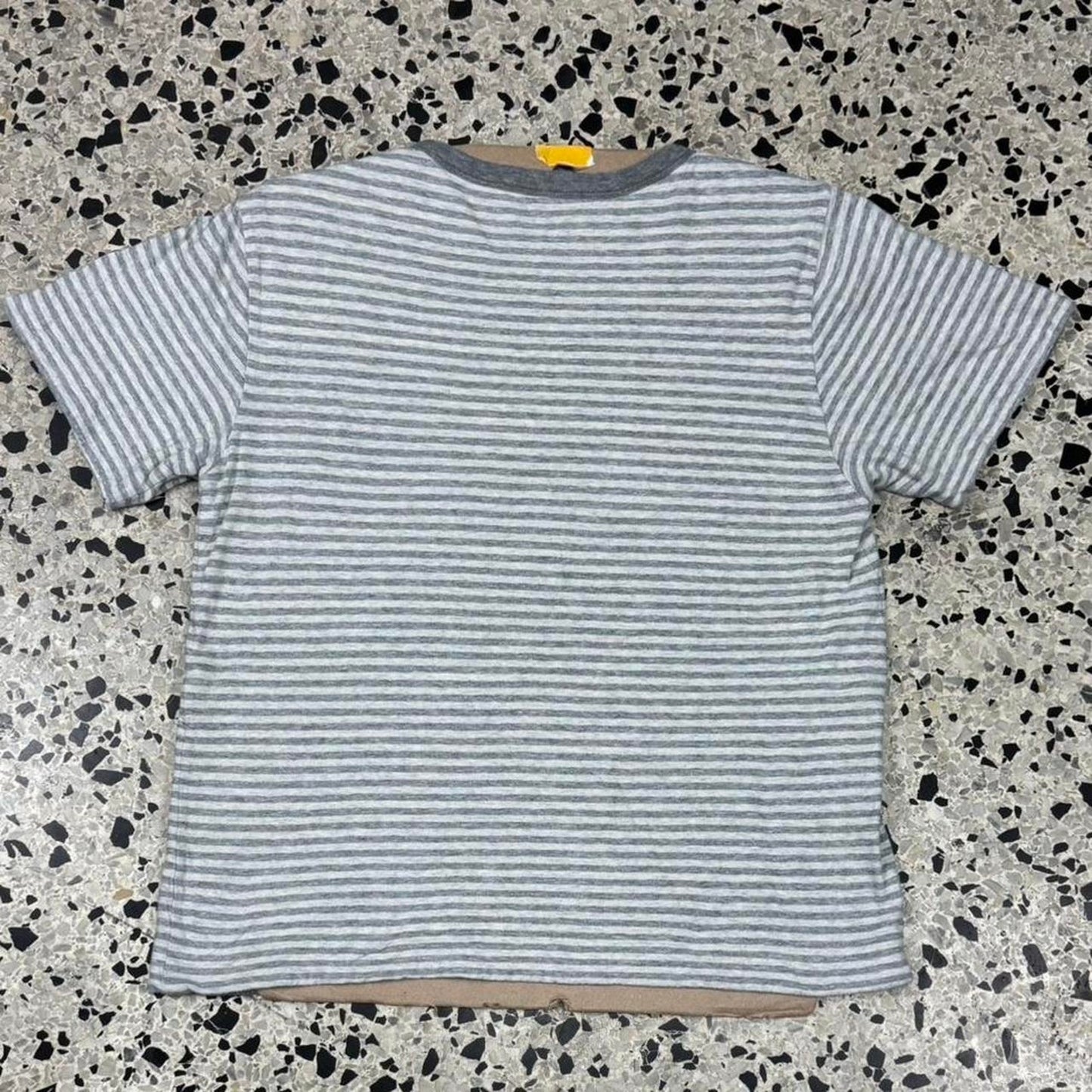 VINTAGE Y2K POLO RALPH LAUREN AND CO REVERSIBLE STRIPED POCKET TEE: