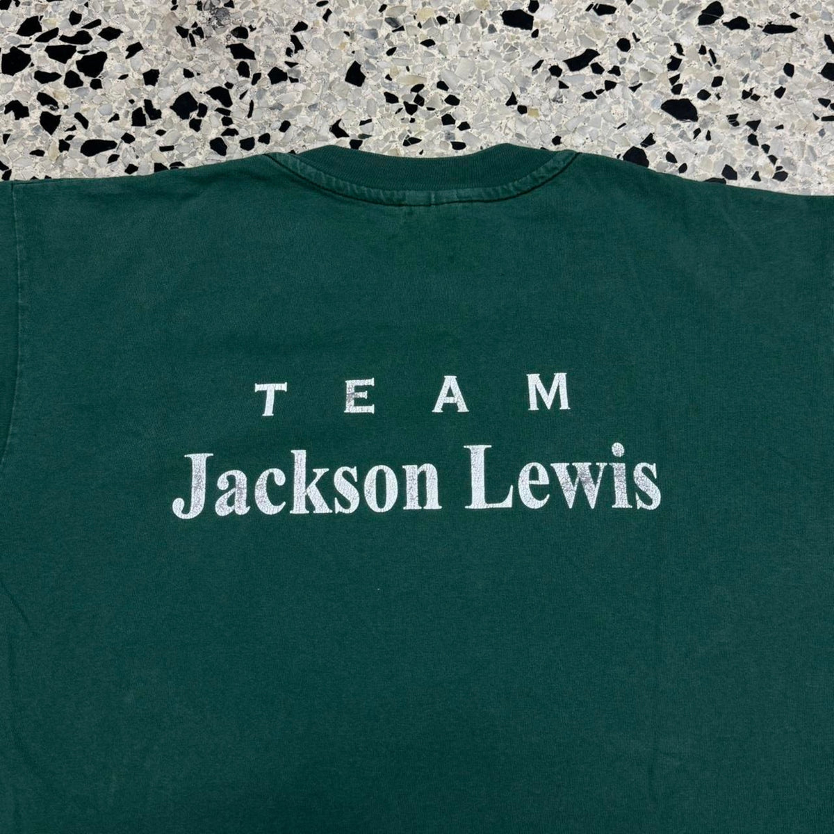 VINTAGE 90S 1999 SINGLE STITCH TEAM JACKSON LEWIS LAW FIRM MARATHON RACE TEE:
