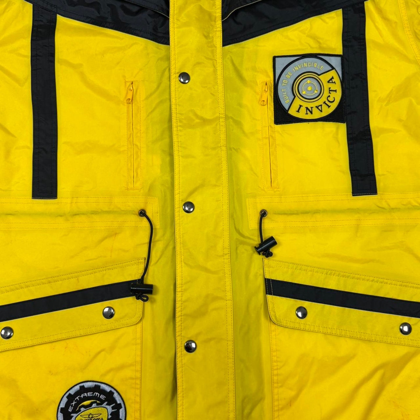 VINTAGE Y2K INVICTA EXTREME GEAR SAILING HEAVYWEIGHT WINDBREAKER RAIN JACKET: