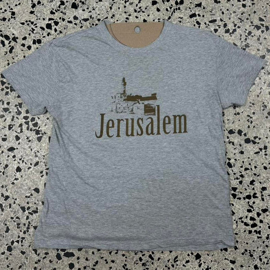 VINTAGE Y2K JERUSALEM CHURCH TEE: