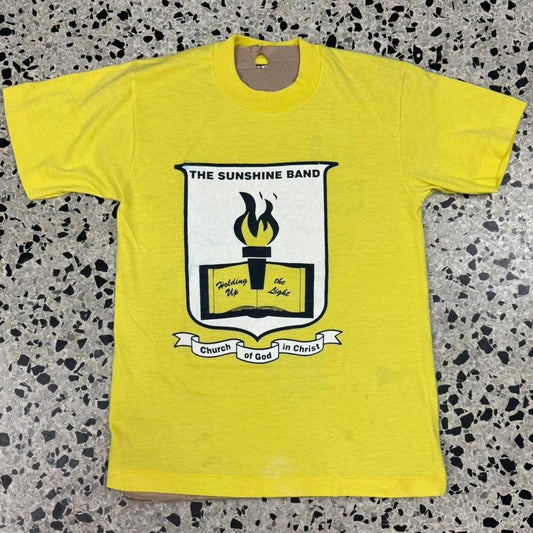 VINTAGE 90S SINGLE STITCH THE SUNSHINE BAND RELIGIOUS TEE: