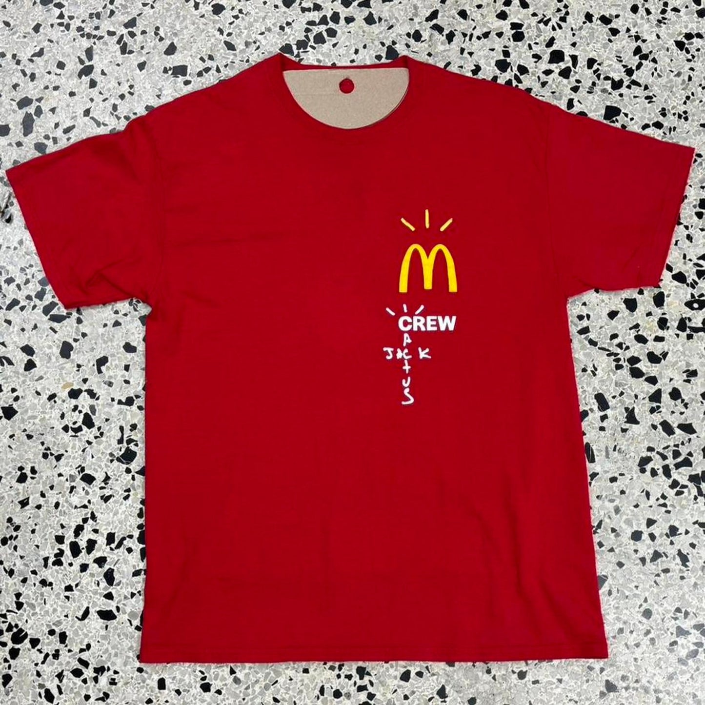 TRAVIS SCOTT X MCDONALDS CACTUS CREW MEMBER TEE: