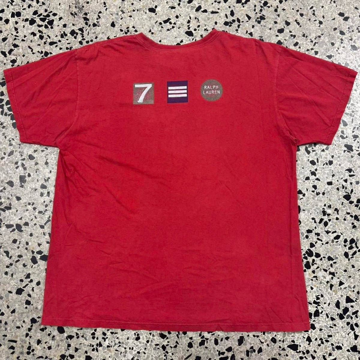 VINTAGE 90S Y2K POLO JEANS CO. RALPH LAUREN SPELL OUT LOGO TEE: