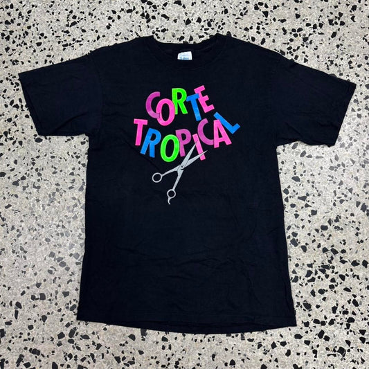 VINTAGE 90S SINGLE STITCH CORTE TROPICAL SCISSORS TEE: