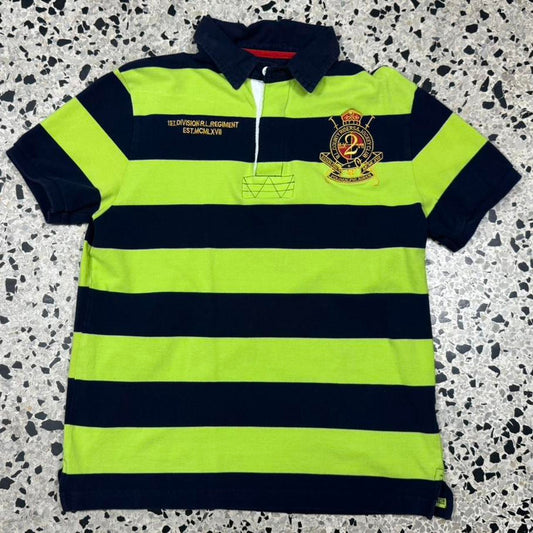 VINTAGE Y2K RALPH LAUREN 1ST DIVISION REGIMENT EMBLEM POLO: