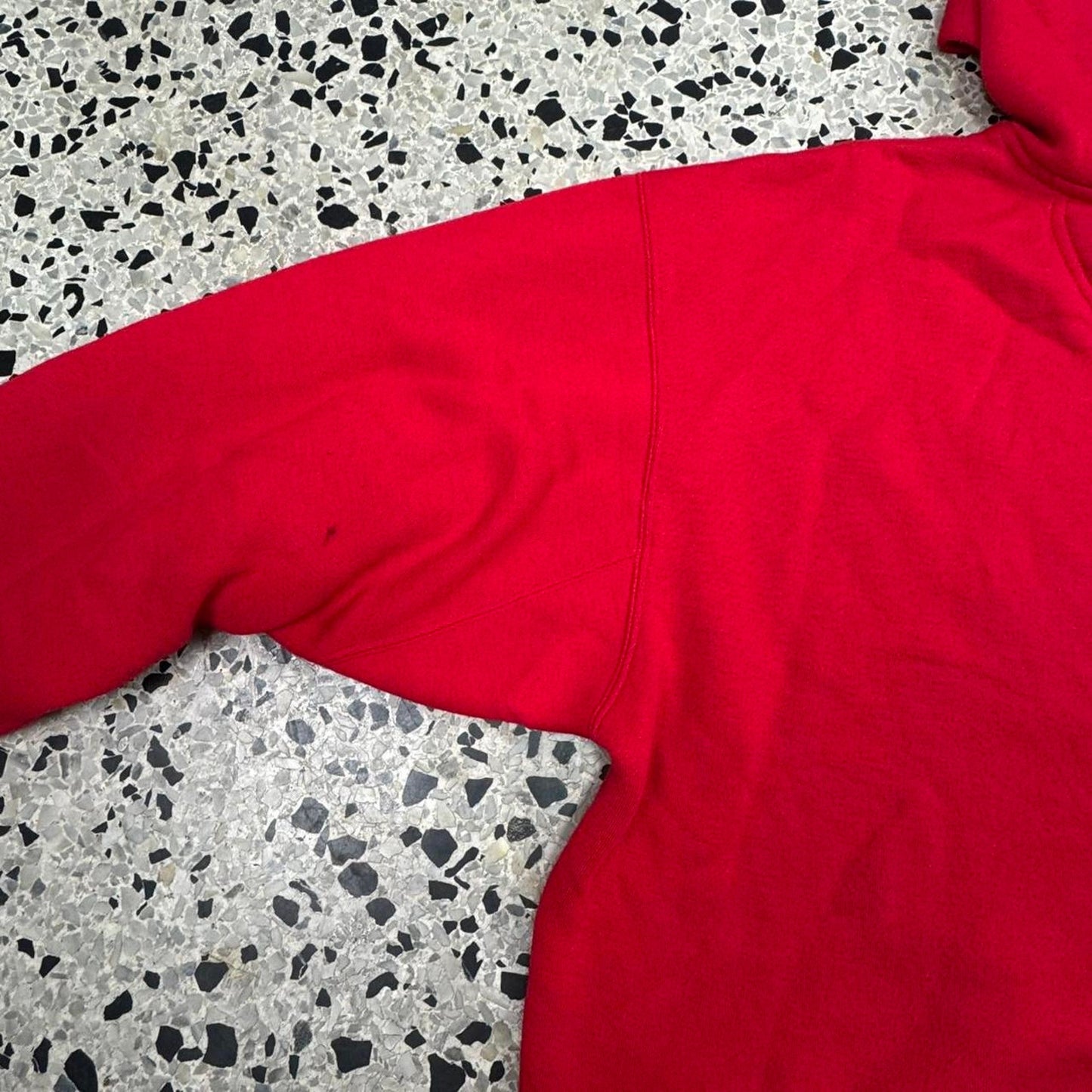 VINTAGE 90S Y2K JNCO JEANS CROWN REFLECTIVE RED HOODIE:
