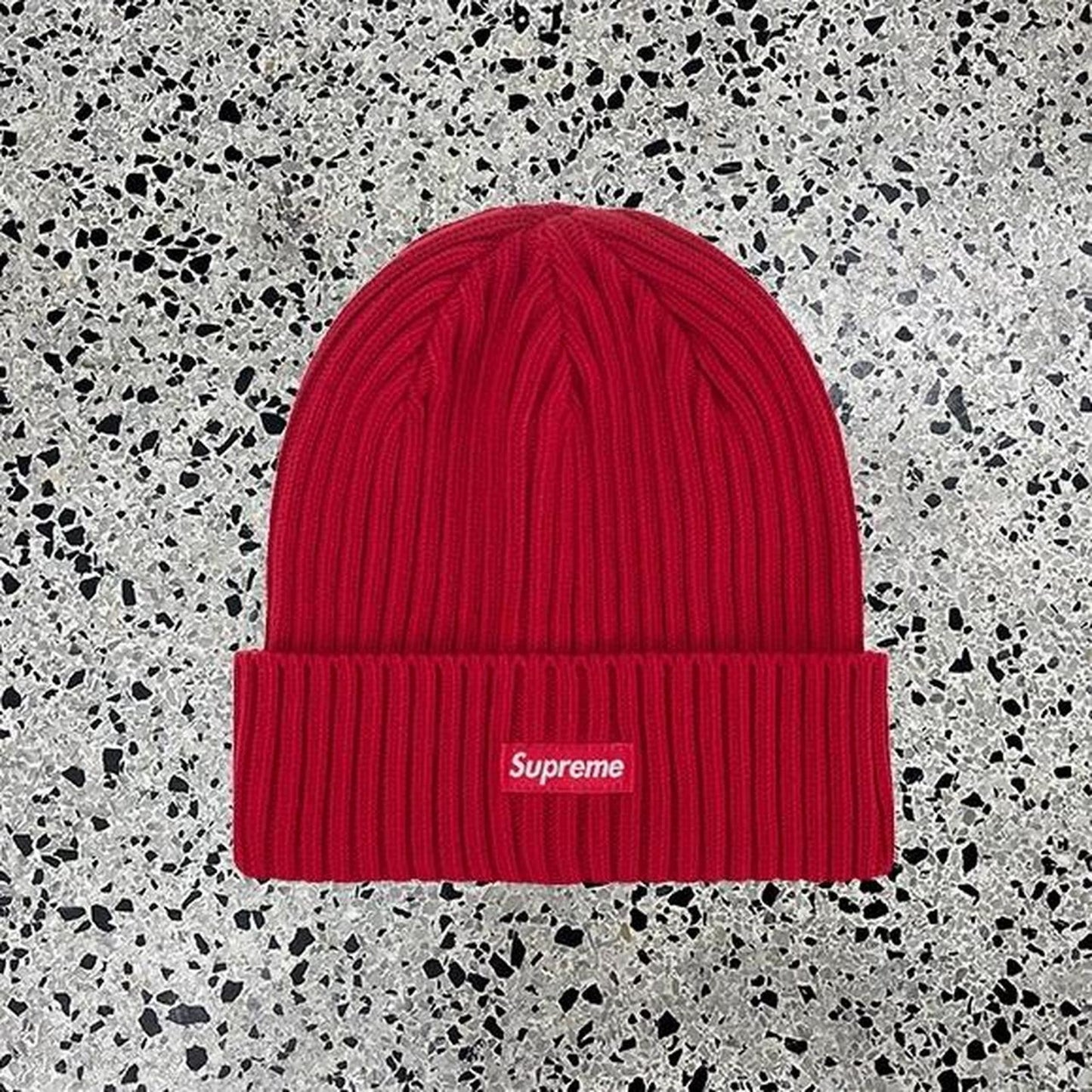 SUPREME SS 24 RED BEANIE: