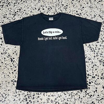 VINTAGE Y2K LET’S FLIP A COIN TEE