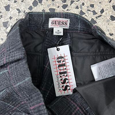 BNWT GUESS ORIGINALS WOOL PLAID CARGO PANTS