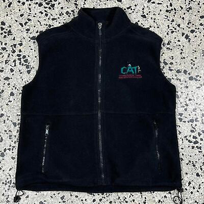 VINTAGE Y2K CAT FLEECE HIKING VEST