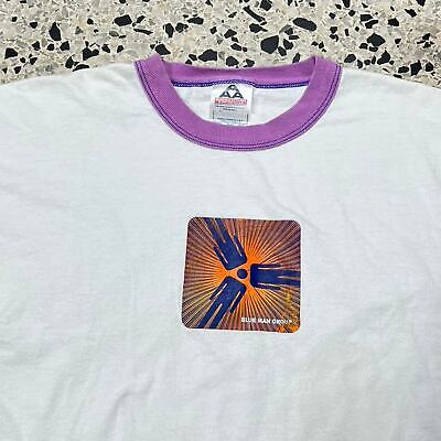 VINTAGE Y2K BLUE MAN GROUP PURPLE RINGER TEE