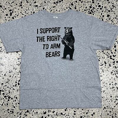 VINTAGE Y2K I SUPPORT THE RIGHT TO ARM BEARS TEE