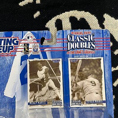 VINTAGE 1997 MICKEY MANTLE & ROGER MARIS STARTING LINEUP COLLECTIBLE FIGURE