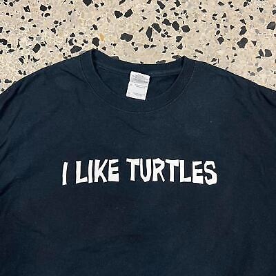 VINTAGE Y2K I LIKE TURTLES TEE