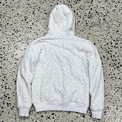 VINTAGE Y2K BILLABONG AOP ZIP UP HOODIE W/ SILVER LINING: