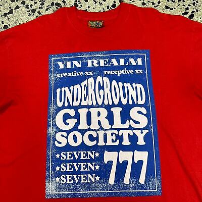 VINTAGE Y2K SSENSE COME TEES UNDERGROUND GIRLS SOCIETY 777 TEE