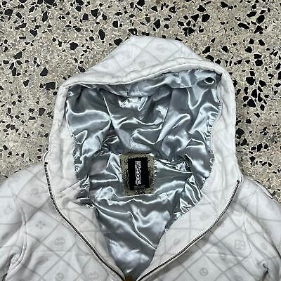 VINTAGE Y2K BILLABONG AOP ZIP UP HOODIE W/ SILVER LINING: