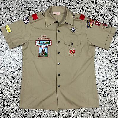 VINTAGE Y2K BOY SCOUTS EMBROIDERED PATCHWORK WORKSHIRT BUTTON UP