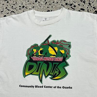 VINTAGE Y2K SINGLE STITCH TEENAGE MUTANT NINJA TURTLES BLOOD DONORS TEE