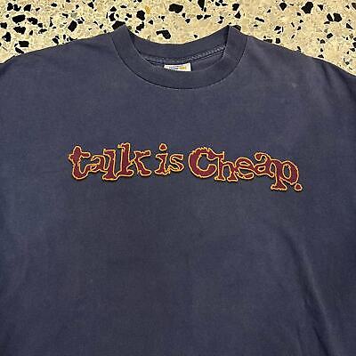 VINTAGE 90S SINGLE STITCH TALK IS CHEAP TEE