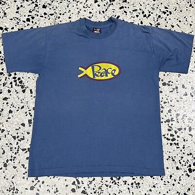 VINTAGE 90S SINGLE STITCH PEACE FISH SUMMER JAM 96 TEE