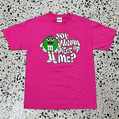 VINTAGE Y2K SEXY GREEN M&M HOT PINK TEE