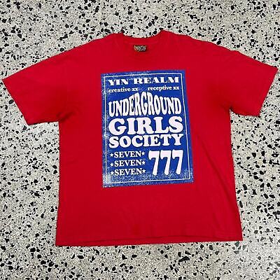 VINTAGE Y2K SSENSE COME TEES UNDERGROUND GIRLS SOCIETY 777 TEE