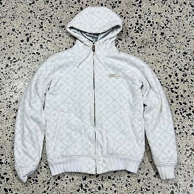 VINTAGE Y2K BILLABONG AOP ZIP UP HOODIE W/ SILVER LINING: