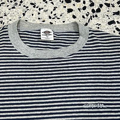 VINTAGE Y2K GOTCHA BRAND STRIPED TEE