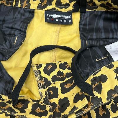 THE HUNDREDS LEOPARD AOP CARGO SHORTS (IMAGINE THE’YRE SUPREME):