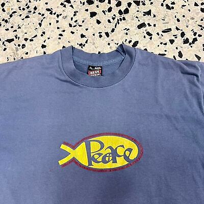 VINTAGE 90S SINGLE STITCH PEACE FISH SUMMER JAM 96 TEE