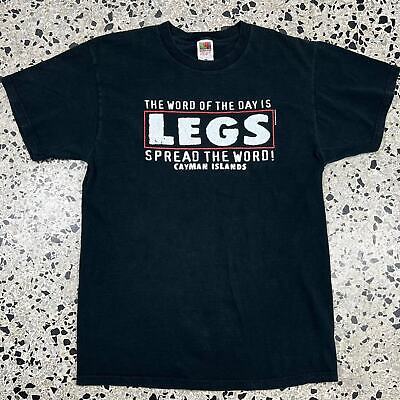 VINTAGE Y2K THE WORD OF THE DAY IS LEGS, SPREAD THE WORD TEE