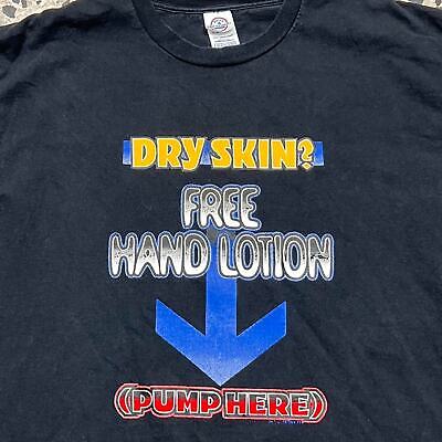 VINTAGE Y2K DRY SKIN, FREE HAND LOTION, PUMP HERE TEE