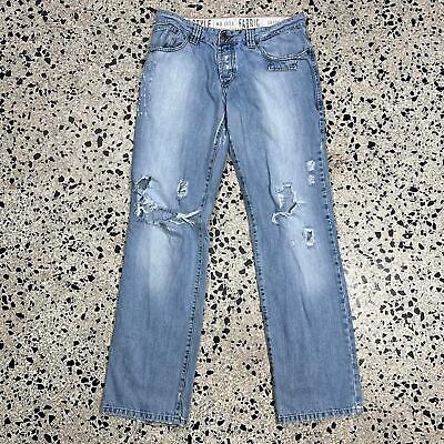 VINTAGE Y2K THRASHED DOLCE & GABBANA PATCHWORK DENIM JEANS