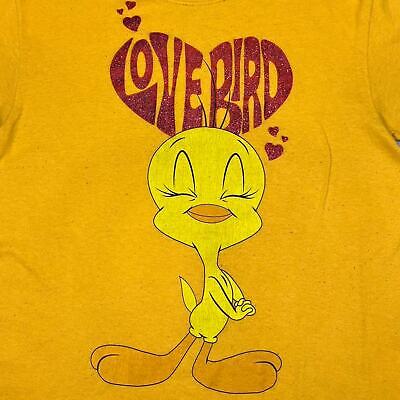 VINTAGE Y2K TWEETY LOVE BIRD GLITTER TEE