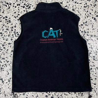 VINTAGE Y2K CAT FLEECE HIKING VEST