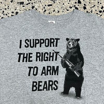 VINTAGE Y2K I SUPPORT THE RIGHT TO ARM BEARS TEE